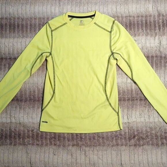 Starter Dri-Star Boy's Yellow Long Sleeve Top - Picture 6 of 6